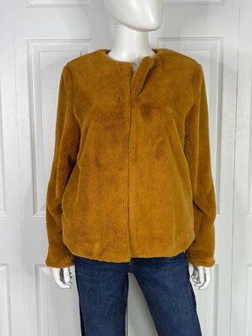 H&M Divided women's Plush Coat Medium LIKE NEW